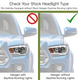 Raxiom 16-23 Toyota Tacoma w/ Factory Halogen DRL LED Headlights- Black Housing (Clear Lens) thumbnail 2