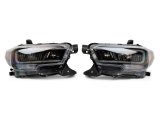 Raxiom 16-23 Toyota Tacoma w/ Factory Halogen DRL LED Headlights- Black Housing (Clear Lens) thumbnail 9