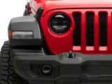 Raxiom 18-23 Jeep Wrangler JL Axial Series 9-In Angel Eye LED Headlights- Black Housing (Clear Lens) thumbnail 2