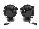 Raxiom 18-23 Jeep Wrangler JL Axial Series 9-In LED Angel Eye Headlights- Black Housing (Clear Lens) thumbnail 8