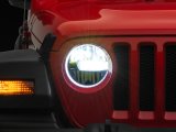 Raxiom 18-23 Jeep Wrangler JL Axial Series 9-In LED Headlights- Black Housing (Clear Lens) thumbnail 1