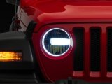 Raxiom 18-23 Jeep Wrangler JL Axial Series 9-In LED Headlights- Black Housing (Clear Lens) thumbnail 3