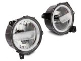 Raxiom 18-23 Jeep Wrangler JL Axial Series 9-In LED Headlights- Black Housing (Clear Lens) thumbnail 6