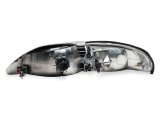 Raxiom 94-98 Ford Mustang Axial Series Cobra Style Headlights- Chrome Housing (Clear Lens) thumbnail 2