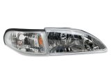 Raxiom 94-98 Ford Mustang Axial Series Cobra Style Headlights- Chrome Housing (Clear Lens) thumbnail 8