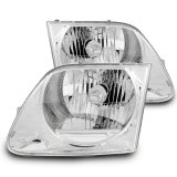 Raxiom 97-03 Ford F-150 G2 Euro Headlights- Chrome Housing (Clear Lens) thumbnail 1