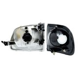 Raxiom 97-03 Ford F-150 G2 Euro Headlights w/ Parking Lights- Chrome Housing (Clear Lens) thumbnail 2