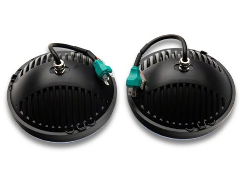 Raxiom 97-18 Jeep Wrangler TJ & JK Axial 7-In LED Headlights w/ DRL - Black Housing (Clear Lens) thumbnail 6