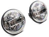 Raxiom 97-18 Jeep Wrangler TJ & JK Axial 7-In LED Headlights w/ DRL- Chrome Housing (Clear Lens) thumbnail 7
