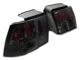 Raxiom 99-04 Ford Mustang Axial Series Altezza Style Tail Lights- Black Housing (Smoked Lens) thumbnail 4