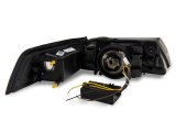 Raxiom 99-04 Ford Mustang Axial Series Headlights w/ Sequential LED Bar- Black Housing (Clear Lens) thumbnail 5