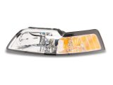 Raxiom 99-04 Ford Mustang Axial Series OEM Style Replacement Headlights- Chrome Housing (Clear Lens) thumbnail 5
