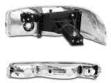 Raxiom 99-06 GMC Sierra 1500 Axial Series OEM Crystal Rep Headlights- Chrome Housing (Clear Lens) thumbnail 2