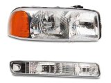 Raxiom 99-06 GMC Sierra 1500 Axial Series OEM Crystal Rep Headlights- Chrome Housing (Clear Lens) thumbnail 5