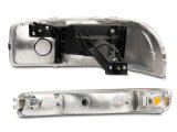 Raxiom 99-06 GMC Sierra 1500 Axial Series OEM Style Rep Headlights- Chrome Housing (Clear Lens) thumbnail 4