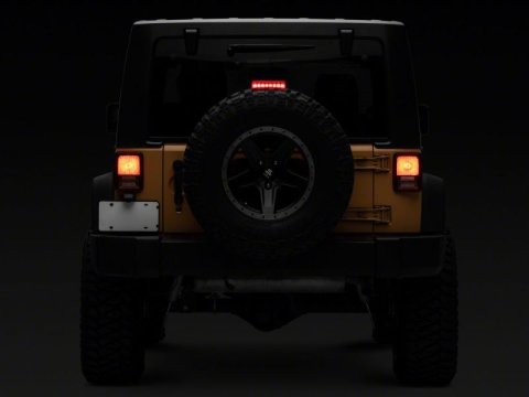 Raxiom 07-18 Jeep Wrangler JK Axial Series Hyper Flash LED Third Brake Light- Red thumbnail 2