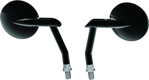 Burly Brand Hot Rod Mirror Set - Black thumbnail 1