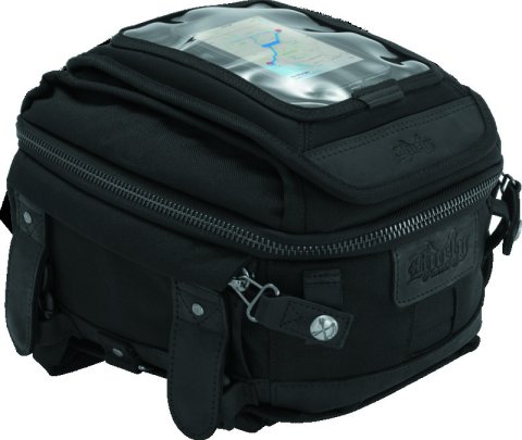 Burly Brand Voyager Tank/Tail Bag - Black thumbnail 1