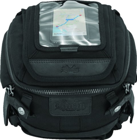 Burly Brand Voyager Tank/Tail Bag - Black thumbnail 2