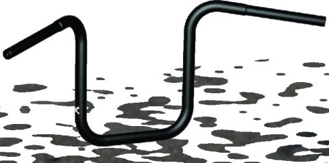 Burly Brand Ape Hanger 12in - Black thumbnail 1