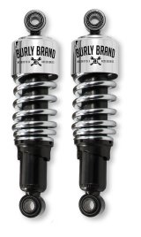 Burly Brand Dyna Shocks 10.5in - Chrome thumbnail 2