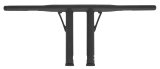 Burly Brand Folsom Bar 14in - Matte Black thumbnail 2