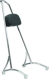 Burly Brand Tall Sissy Bar 20in - Chrome thumbnail 1