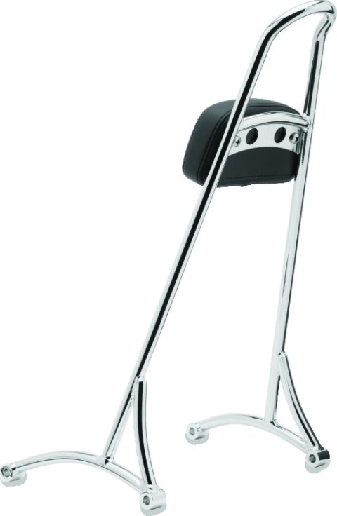Burly Brand Tall Sissy Bar 20in - Chrome