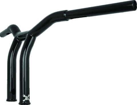 Burly Brand Dominator Raked Bar 10in - Gloss Black thumbnail 2
