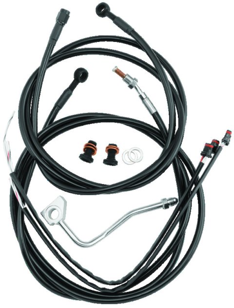 Burly Brand Control Kit 13in Bag Bar - Black thumbnail 1