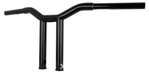Burly Brand Dominator Straight 10in Satin Black 1.25in O.D.