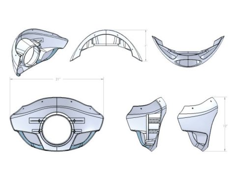Burly Brand Touring Sport Fairing Tall thumbnail 2