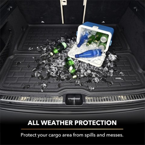 3D MAXpider 2016-2020 Tesla Model X Kagu Cargo Liner - Black thumbnail 8