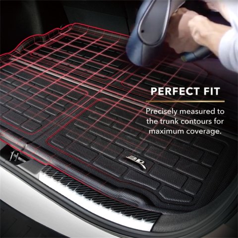 3D MAXpider 2015-2020 Audi A3/ S3/ RS3 Sedan Kagu Cargo Liner - Black thumbnail 3