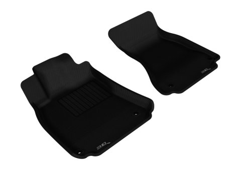 3D MAXpider 2009-2017 Audi A4/S4/RS4/A5/S5 Kagu 1st Row Floormat - Black thumbnail 1