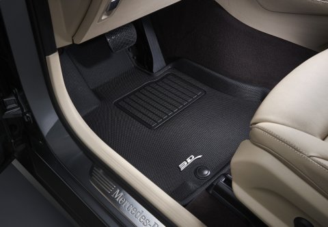 3D MAXpider 2007-2013 BMW X5/X6 E70/E71 Kagu 1st Row Floormat - Black thumbnail 8