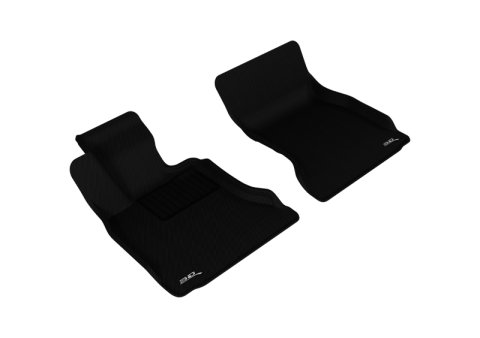 3D MAXpider 2011-2016 BMW 5 Series F10 Kagu 1st Row Floormat - Black thumbnail 1