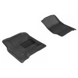 3D MAXpider 2014-2020 Chevrolet Silverado Double Cab/Crew Cab Kagu 1st Row Floormat - Black thumbnail 9