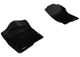 3D MAXpider 2007-2013 Chevrolet Silverado Extended/Crew Cab Kagu 1st Row Floormat - Black thumbnail 1
