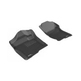 3D MAXpider 2014-2018 Chevrolet/GMC Silverado/Sierra Regular Cab Kagu 1st Row Floormat - Black thumbnail 9