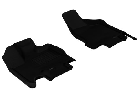 3D MAXpider 2008-2019 Dodge Grand Caravan Kagu 1st Row Floormat - Black thumbnail 1