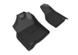 3D MAXpider 2009-2012 Dodge Ram 1500 Regular Cab Kagu 1st Row Floormat - Black thumbnail 1