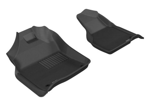 3D MAXpider 2012-2020 Dodge Ram 1500 Crew/2500/3500 Crew/Mega Kagu 1st Row Floormat - Black thumbnail 2