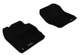 3D MAXpider 2012-2018 Ford Focus Kagu 1st Row Floormat - Black thumbnail 1
