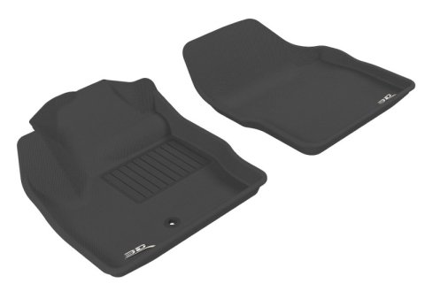 3D MAXpider 2007-2014 Land Rover Lr2 Kagu 1st Row Floormat - Black thumbnail 1