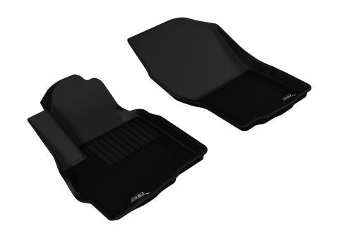 3D MAXpider 2011-2019 Mitsubishi Outlander Sport Kagu 1st Row Floormat - Black thumbnail 1