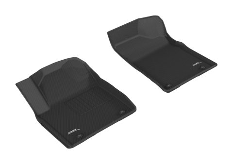 3D MAXpider 2017-2020 Nissan Armada Kagu 1st Row Floormat - Black thumbnail 1