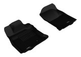 3D MAXpider 2010-2012 Toyota 4Runner Kagu 1st Row Floormat - Black thumbnail 1