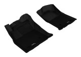 3D MAXpider 2005-2011 Toyota Tacoma Reg/ACS/DBL Cab Kagu 1st Row Floormat - Black thumbnail 1