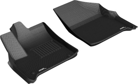 3D MAXpider 2018-2020 Chevrolet Traverse Kagu 1st Row Floormat - Black thumbnail 1